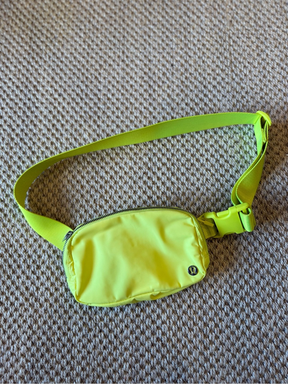 lululemon athletica Neon Yellow Mini Belt Bag